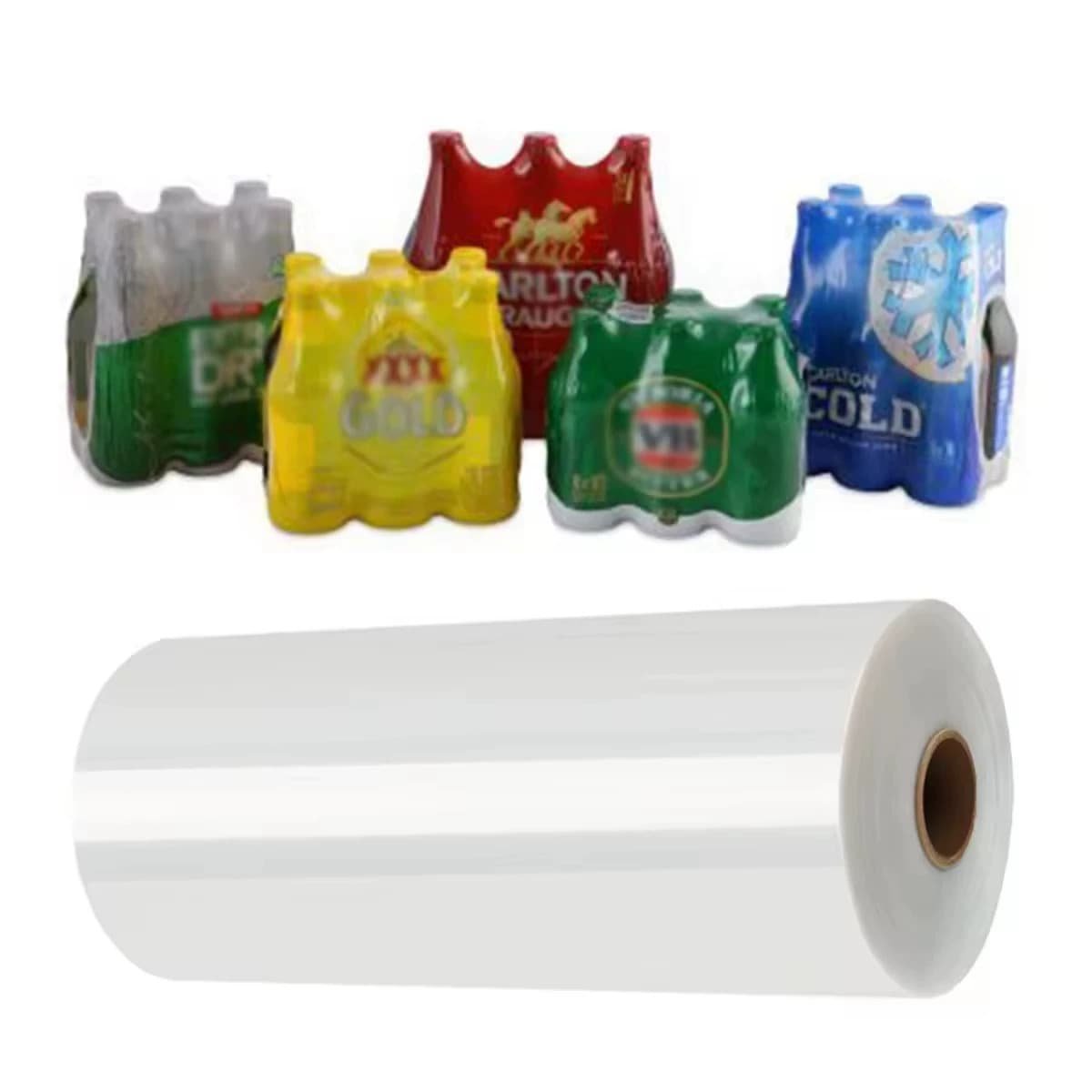 Rollos de película termoencogible de PE transparente para embalaje